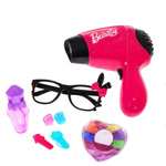 ZESTAW PIĘKNOŚCI DLA DZIEWCZYNKI SUSZARKA 10 AKCESORIÓW DO WŁOSÓW OKULARY