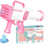 PISTOLET NA BAŃKI MYDLANE MASZYNKA WYRZUTNIA BANIEK MYDLANYCH BAZOOKA PŁYN