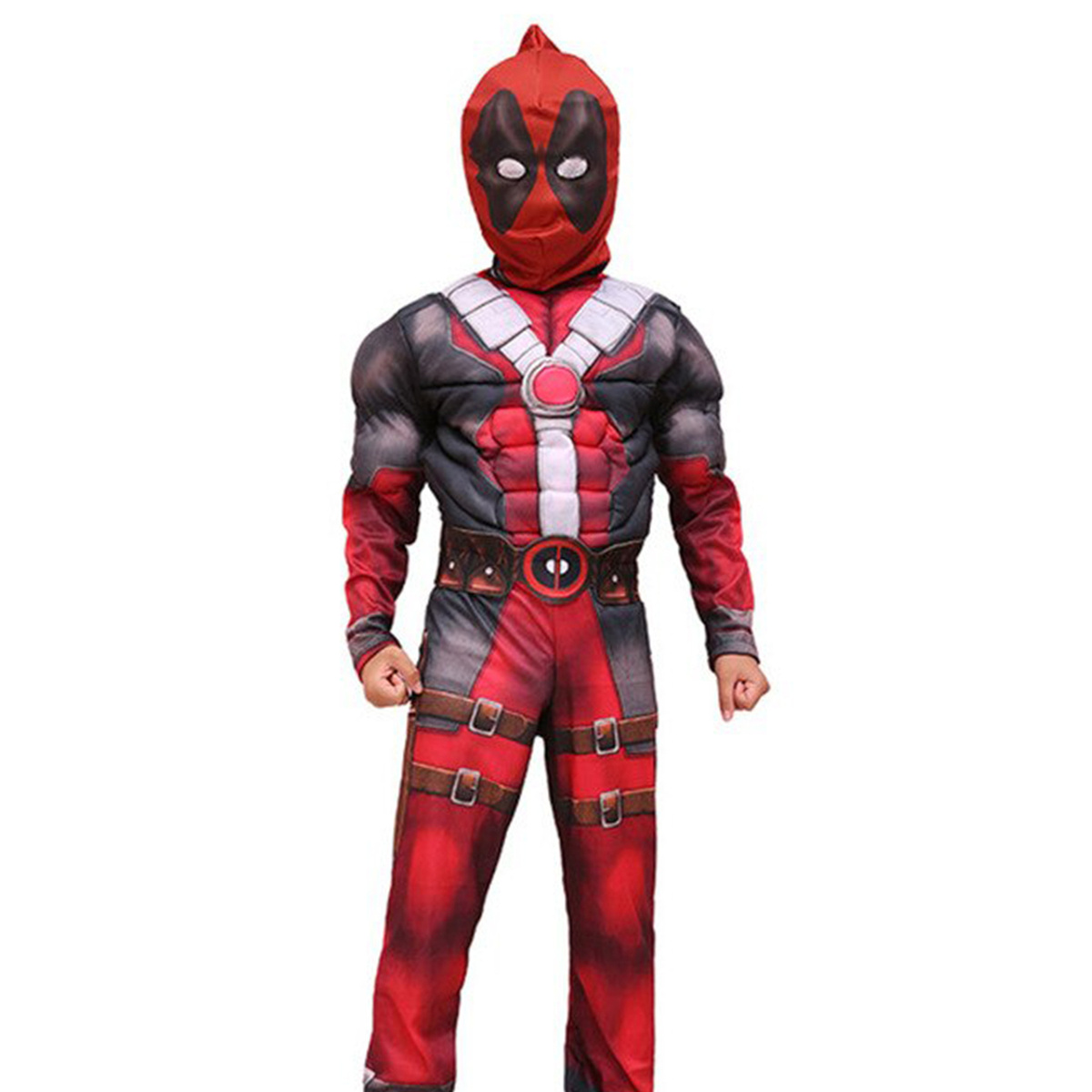 STRÓJ AVENGERS DEADPOOL KOSTIUM SUPERBOHATERA PRZEBRANIE MASKA 4w1 NA BAL