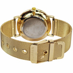 KLASYCZNY ELEGANCKI ZŁOTY ZEGAREK DAMSKI BRANSOLETA PREZENT NA CO DZIEŃ