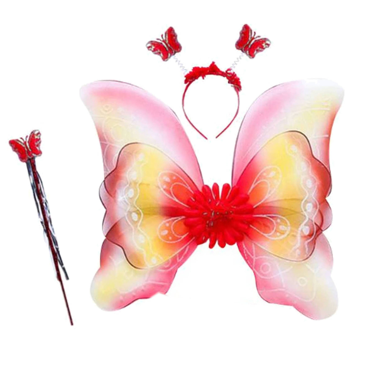 Strój Dla Dzieci Motylek 3w1 Tęczowy