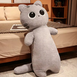 PLUSZOWA MASKTOKA KOT DŁUGA PODUSZKA KOT Z WIELKIMI OCZAMI PLUSZAK 70cm 
