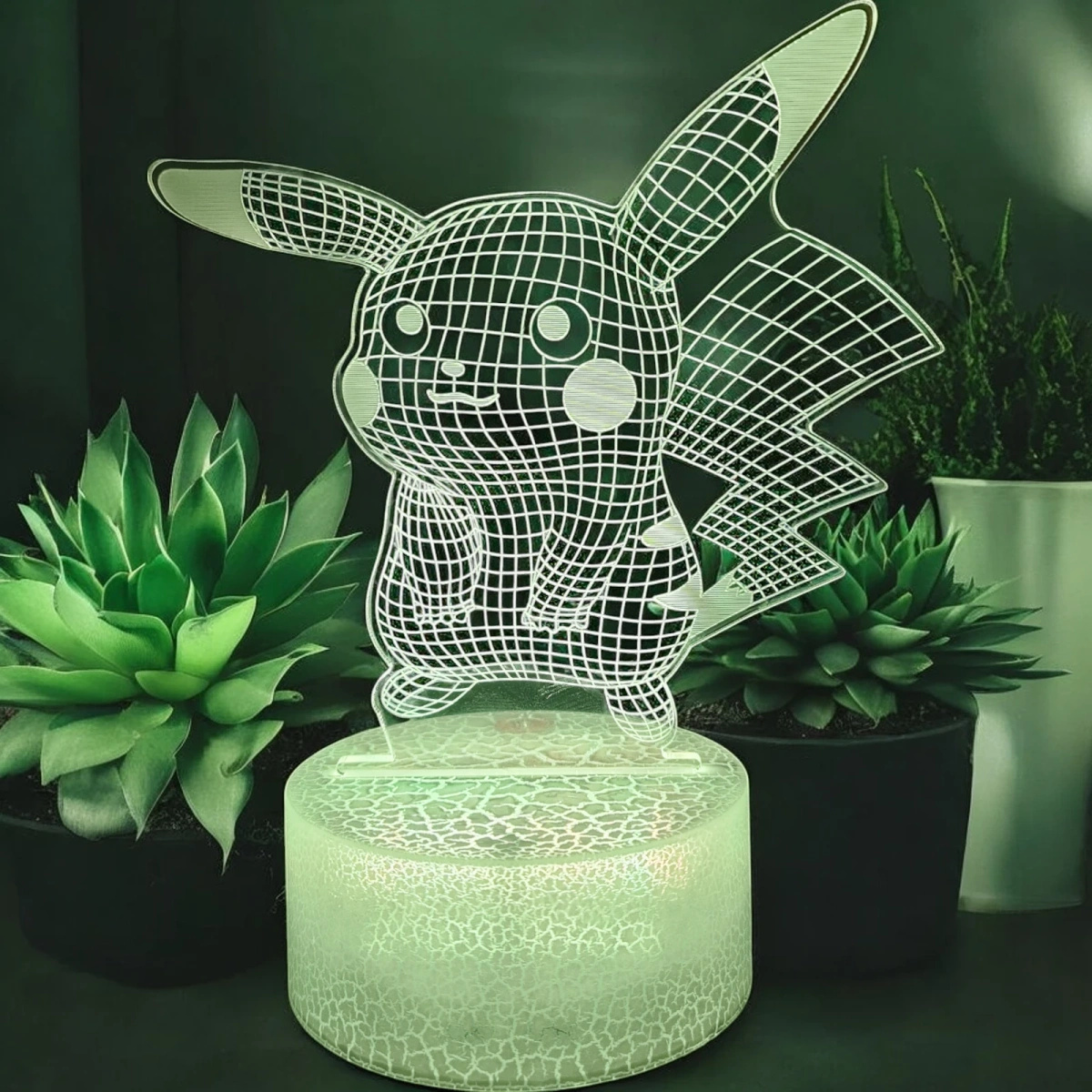 LAMPKA LED USB 3D PILOT PIKACHU KOLORY RGB DLA DZIECI NA PREZENT DO POKOJU