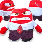 MASKOTKA GNIEW Z BAJKI W GŁOWIE SIĘ NIE MIEŚCI PLUSZOWA PRZYTULANKA DUŻA XL