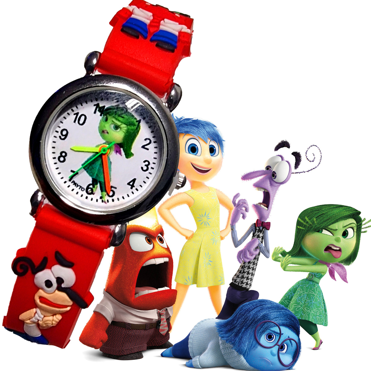 KLASYCZNY ZEGAREK DZIECIĘCY W GŁOWIE SIĘ NIE MIEŚCI CZERWONY GNIEW  EDU