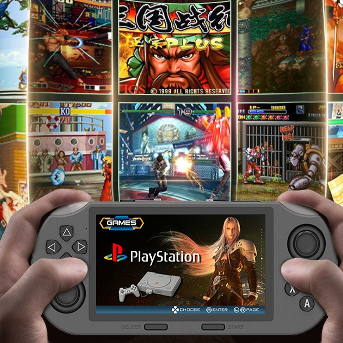 Konsola Retro SF3000HD 2000+ gier przenośna konsola dla dzieci i dorosłych