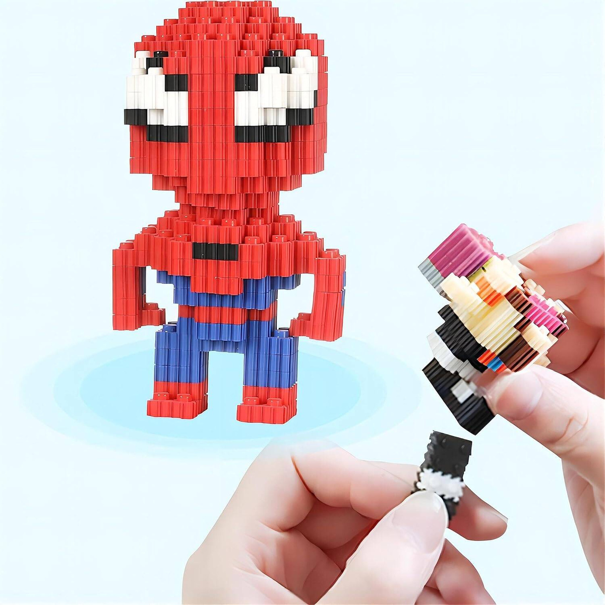 KLOCKI KONSTRUKCYJNE DO UKŁADANIA SPIDERMAN PUZZLE 3D FIGURKA 518 ELEMENTÓW