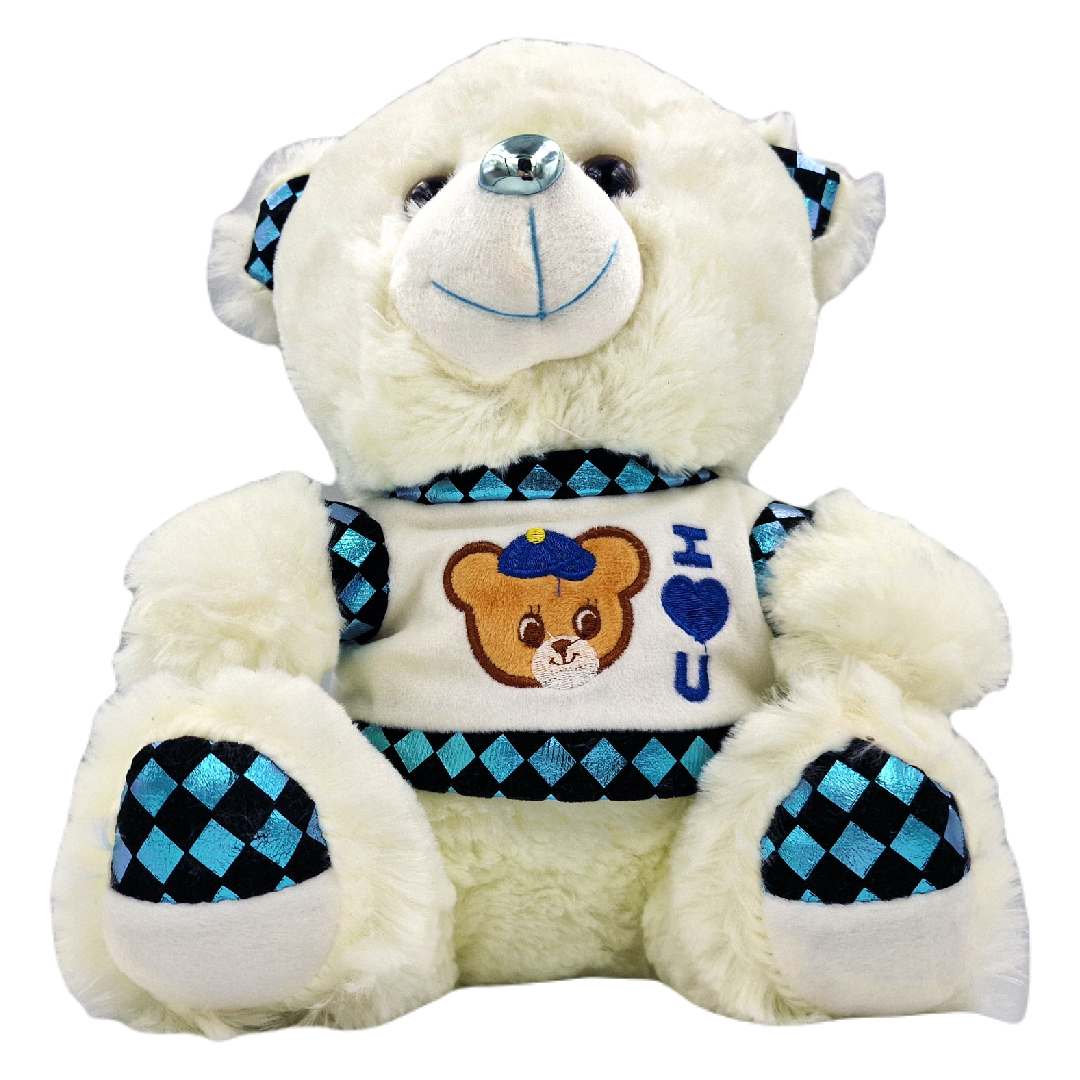 MASKOTKA DUŻY MIŚ PLUSZOWY BIAŁY MIĘKKA PRZYTULANKA PLUSZAK 30CM NA PREZENT