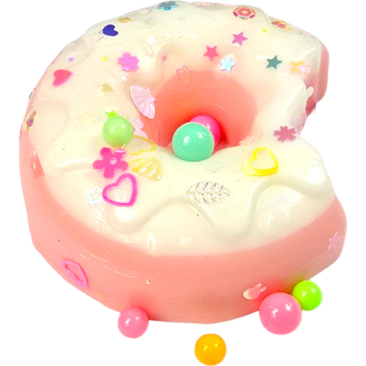 GNIOTEK ANTYSTRESOWY SENSORYCZNY DONUT PĄCZEK Z POSYPKĄ SQUISHY DONAT