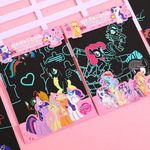 ZDRAPYWANKA TĘCZOWA MLP PONY WYDRAPYWANKA DLA DZIECI KUCYK NOTES RYSIK