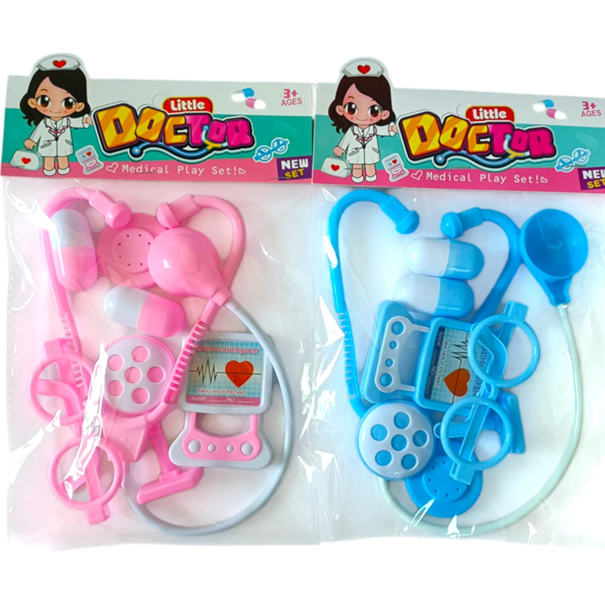 ZESTAW LEKARSKI MAŁEGO DOKTORA LEKARZ DLA DZIECI MINI DOKTOR STETOSKOP 4w1