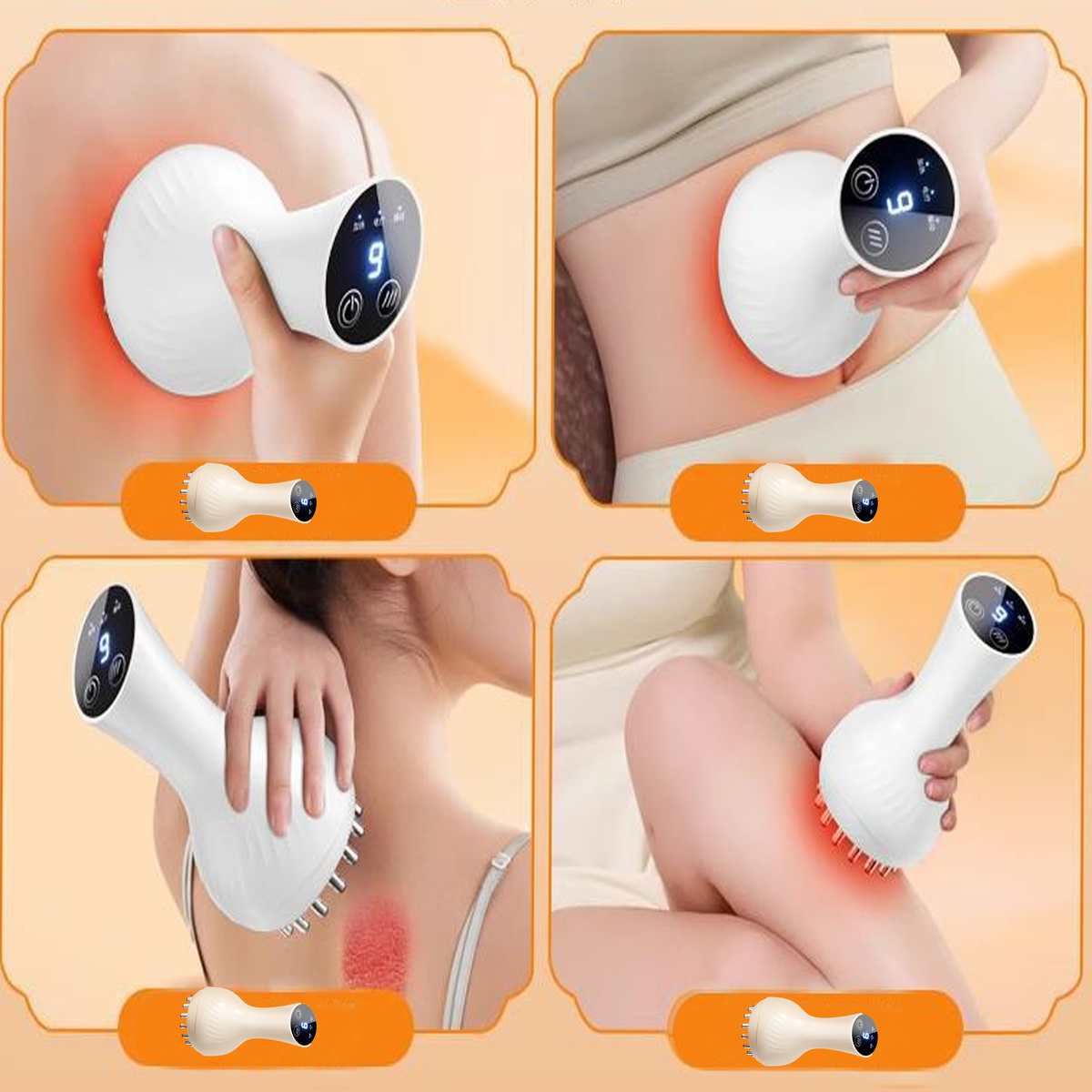 Elektryczny Masażer Meridian Brush Wyszczuplający Drenaż Ujędrnienie Ciała