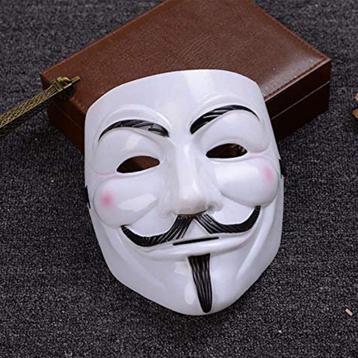ANONYMOUS MASKA NA TWARZ PRZEBRANIE NA IMPREZĘ V JAK VENDETTA DLA FANÓW