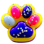 GNIOTEK ANTYSTRESOWY KOCIA ŁAPKA Z POSYPKĄ ZABAWKA SENSORYCZNA ANTYSTRESOWA