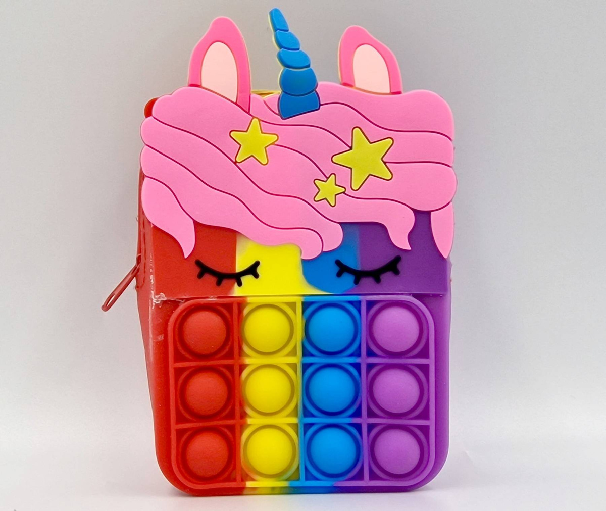 TOREBKA POP IT JEDNOROŻEC PUSH BUBBLE SENSORYCZNA 