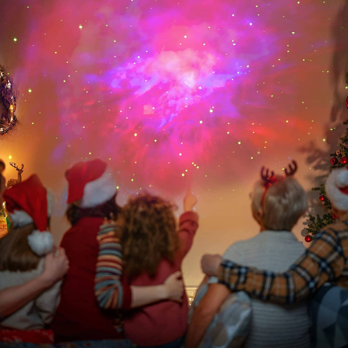 LAMPKA ASTRONAUTA KOSMONAUTA PROJEKTOR GWIAZD GŁOŚNIK BLUETOOTH NA PREZENT