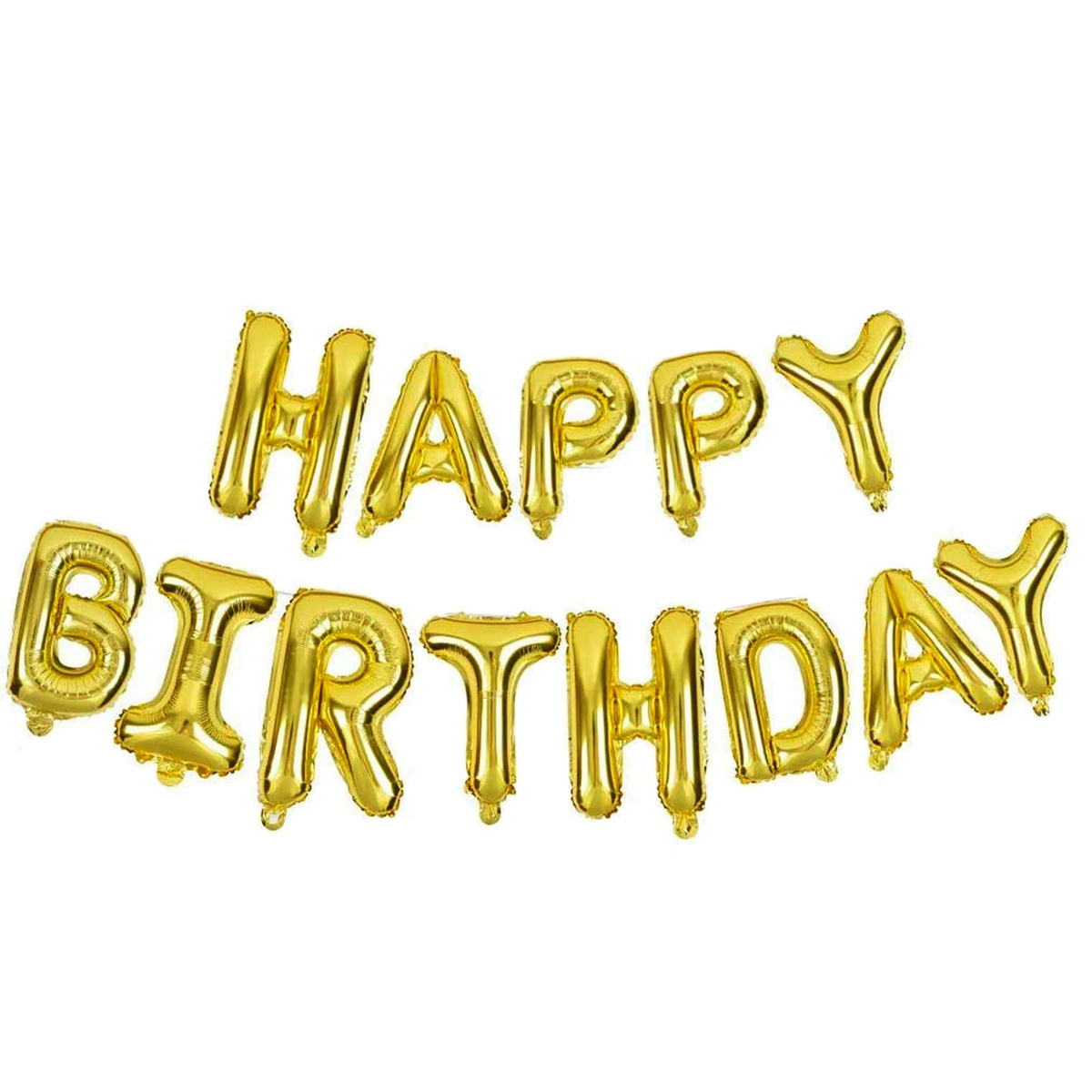 ZESTAW BALONÓW NA URODZINY ZŁOTY CZARNY PERŁOWY NAPIS HAPPY BIRTHDAY HEL