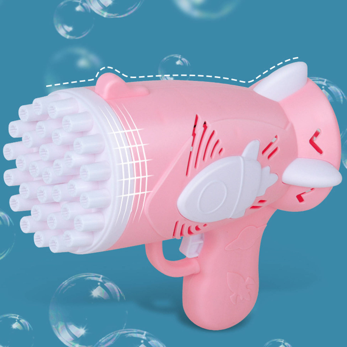 PISTOLET NA BAŃKI MYDLANE MASZYNKA DO BANIEK DUŻA WYRZUTNIA AKCESORIA PŁYN