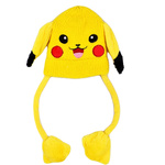 ZIMOWA CZAPKA PIKACHU GRUBA Z RUCHOMYMI USZAMI ŁAPKI POKEMON CIEPŁA NA ZIMĘ