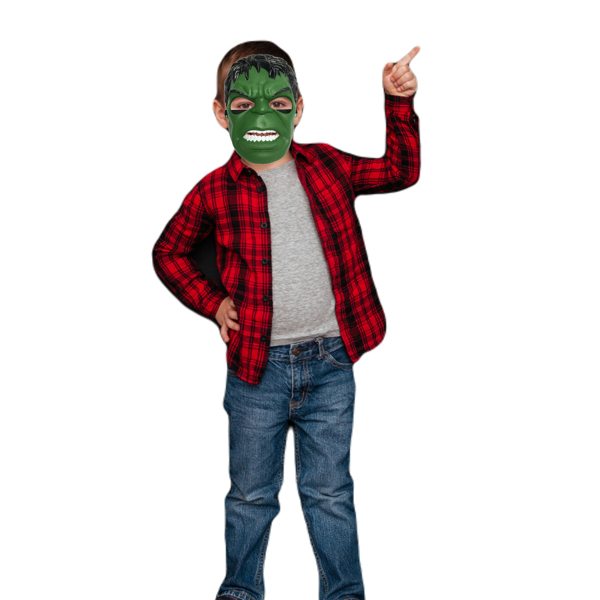 MASKA HULK DLA CHŁOPCA DLA DZIECI PRZEBRANIE SUPERBOHATER AVENGERS NA BAL