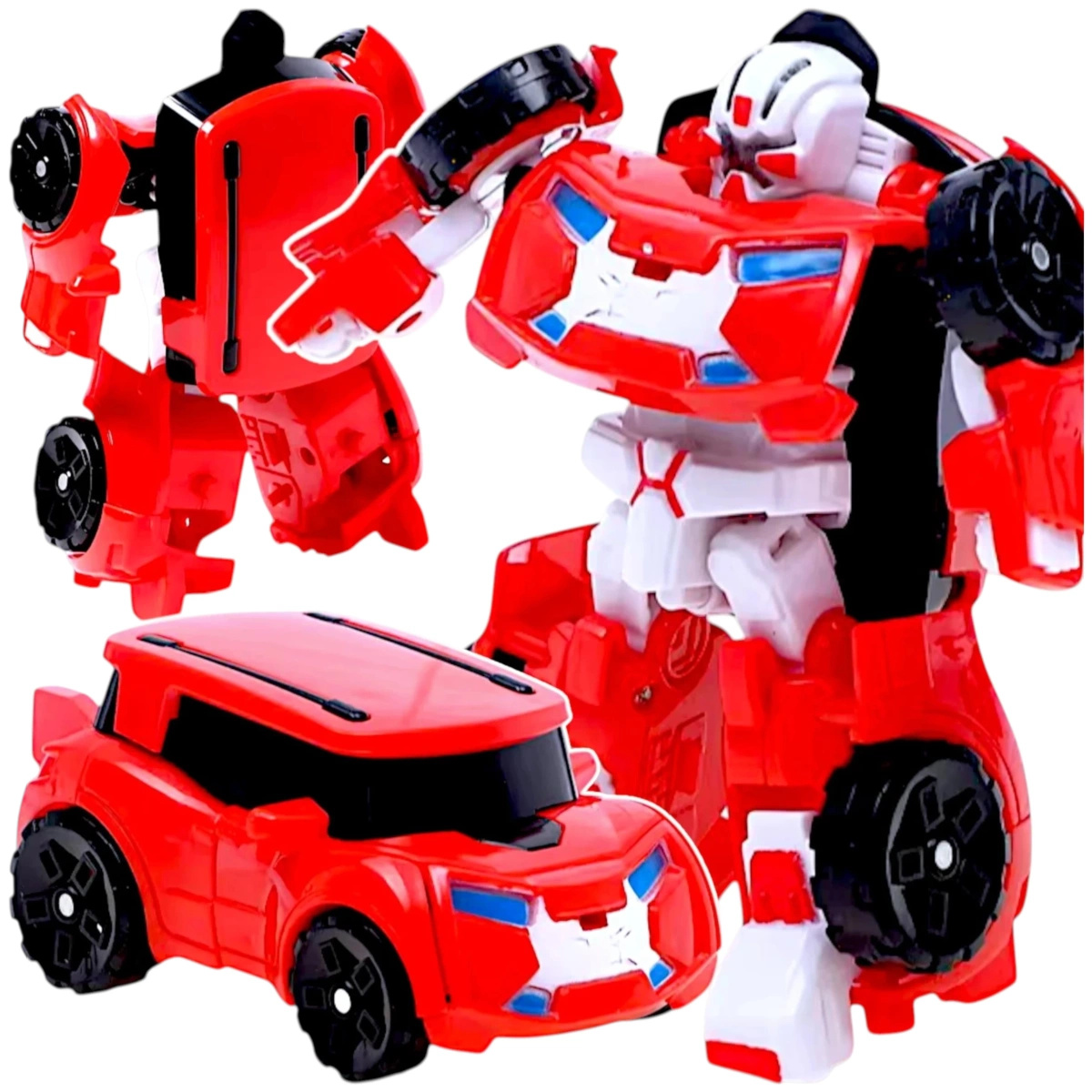 AUTO ROBOT TRANSFORMUJĄCY 2W1 SAMOCHÓD ROBOT POJAZD TRANSFORMUJE FIGURKA