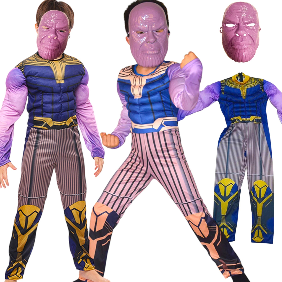 STRÓJ THANOS PRZEBRANIE KOSTIUM NA BAL MASKA r 110