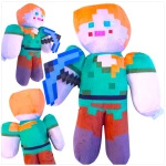 MINECRAFT PLUSZOWA MASKOTKA Z GRY LUDZIK ALEX RYCERZ DUŻA PRZYTULANKA 30 CM