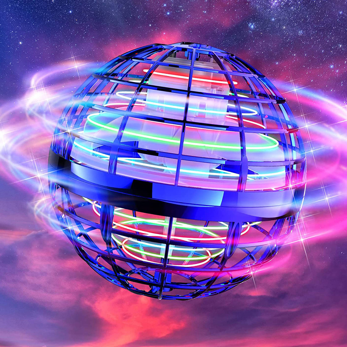 KOSMOKULAA LATAJĄCA KULA UFO PIŁKA ŚWIECĄCA STEROWANA RĘKĄ DRON NA PREZENT