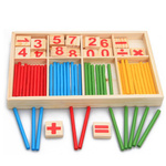 DREWNIANE PATYCZKI CYFERKI LICZYDŁO DO NAUKI LICZENIA POMOC DYDAKTYCZNA 