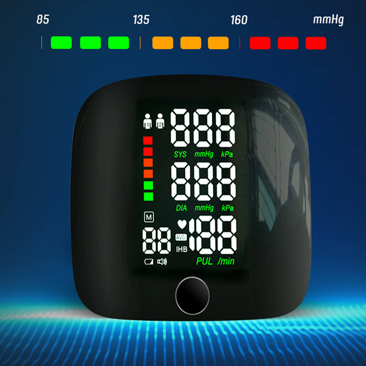 CIŚNIENIOMIERZ NADGARSTKOWY MÓWI ARYTMIA  ELEKTRONICZNY ETUI AKUMULATOR 