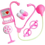 ZESTAW LEKARSKI MAŁEGO DOKTORA LEKARZ DLA DZIECI MINI DOKTOR STETOSKOP 4w1