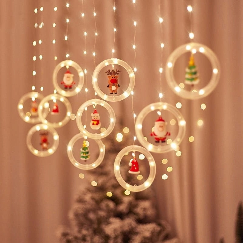 KURTYNA ŚWIĄTECZNA 100 LED 3M BIAŁA CIEPŁA + PILOT