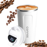 KUBEK TERMICZNY TERMOS WYŚWIETACZ LED TEMPERATURA DO SAMOCHODU 510ML MODNY