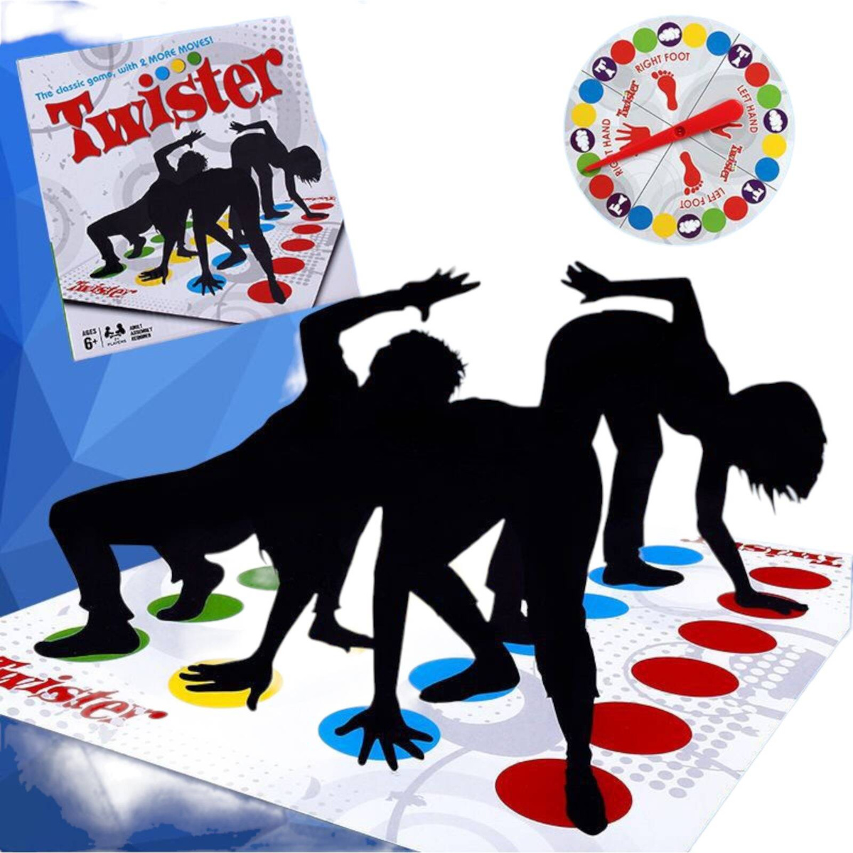 GRA TWISTER RODZINNA GRA TOWARZYSKA ZRĘCZNOŚCIOWA RUCHOWA GIERKA IMPREZOWA