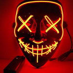 MASKA LED ŚWIECĄCA LEDOWA NA HALLOWEEN IMPREZĘ KARNAWAŁ PRZEBRANIE PURGE
