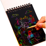 ZDRAPYWANKA TĘCZOWA NOTES WYDRAPYWANKA 10szt RYSIK NOTATNIK EDUKACYJNY