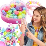 KREATYWNY ZESTAW KORALIKÓW DO TWORZENIA BRANSOLETEK OPASEK + AKCESORIA DIY