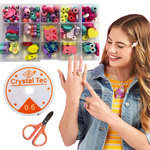 KREATYWNY ZESTAW KORALIKÓW DO TWORZENIA BRANSOLETEK OPASEK + AKCESORIA DIY