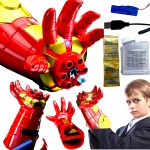 IRON MAN ZESTAW 5w1 WYRZUTNIA KULEK ŻELOWYCH RĘKAWICA PISTOLET KARABIN AUTO