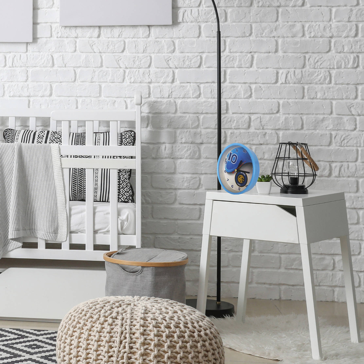 ZEGAREK KIBICA BUDZIK INTER MEDIOLAN DLA KIBICÓW FANÓW DRUŻYNY Z MEDIOLANU