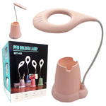 LAMPKA BIURKOWA Z POJEMNIKIEM LED USB PODSTAWKA NA TELEFON  DLA DZIECI
