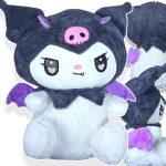 MASKOTKA KUROMI PLUSZOWA PRZYTULANKA MIĘKKI PLUSZAK DUŻY 35CM HELLO KITTY