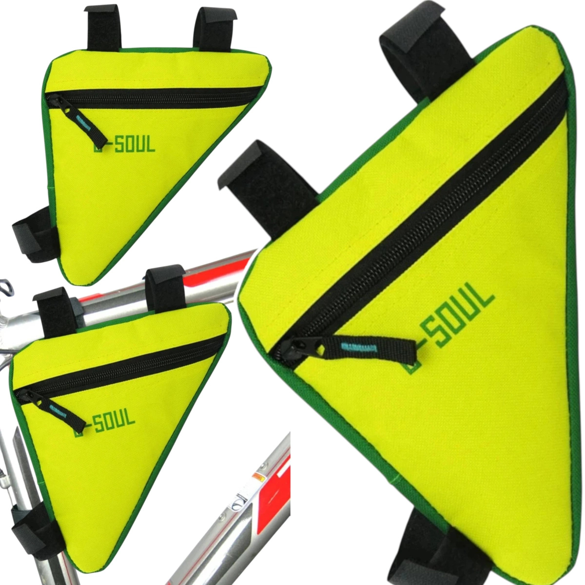 SASZETKA ROWEROWA SAKWA ETUI TORBA POKROWIEC NA ROWER TRÓJKĄTNA NA RAMĘ