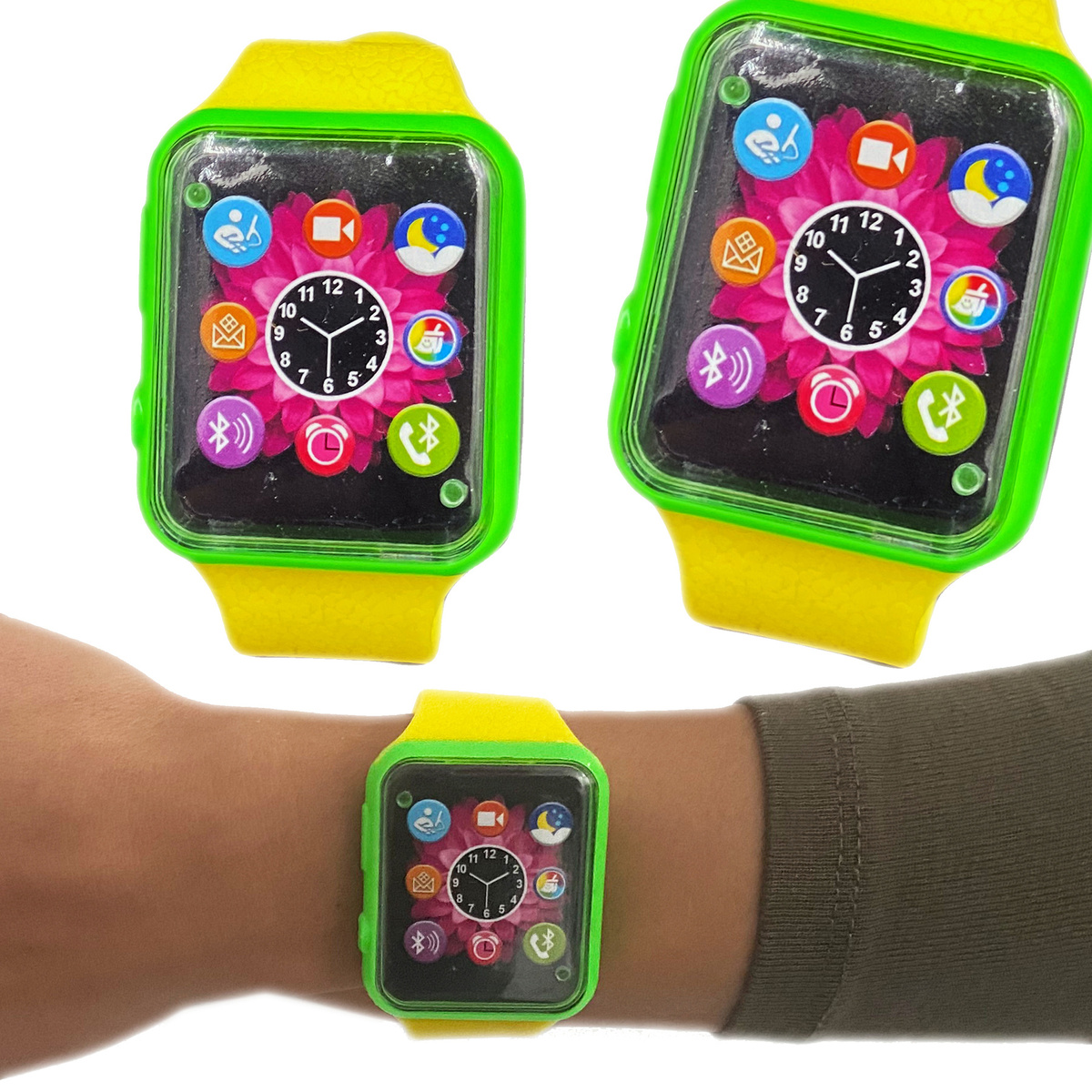 ZABAWKOWY SMARTWATCH DLA DZIECI PIERWSZY ZEGAREK KOLOROWY IMITACJA