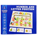 DREWNIANA GRA MONTESORRI MEMORY PAMIĘĆ UKŁADANKA LICZBY I LITERY KULKI