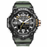 MODNY MĘSKI SPORTOWY ZEGAREK SMAEL STOPER BUDZIK MOCNY WODOODPORNY KOLORY