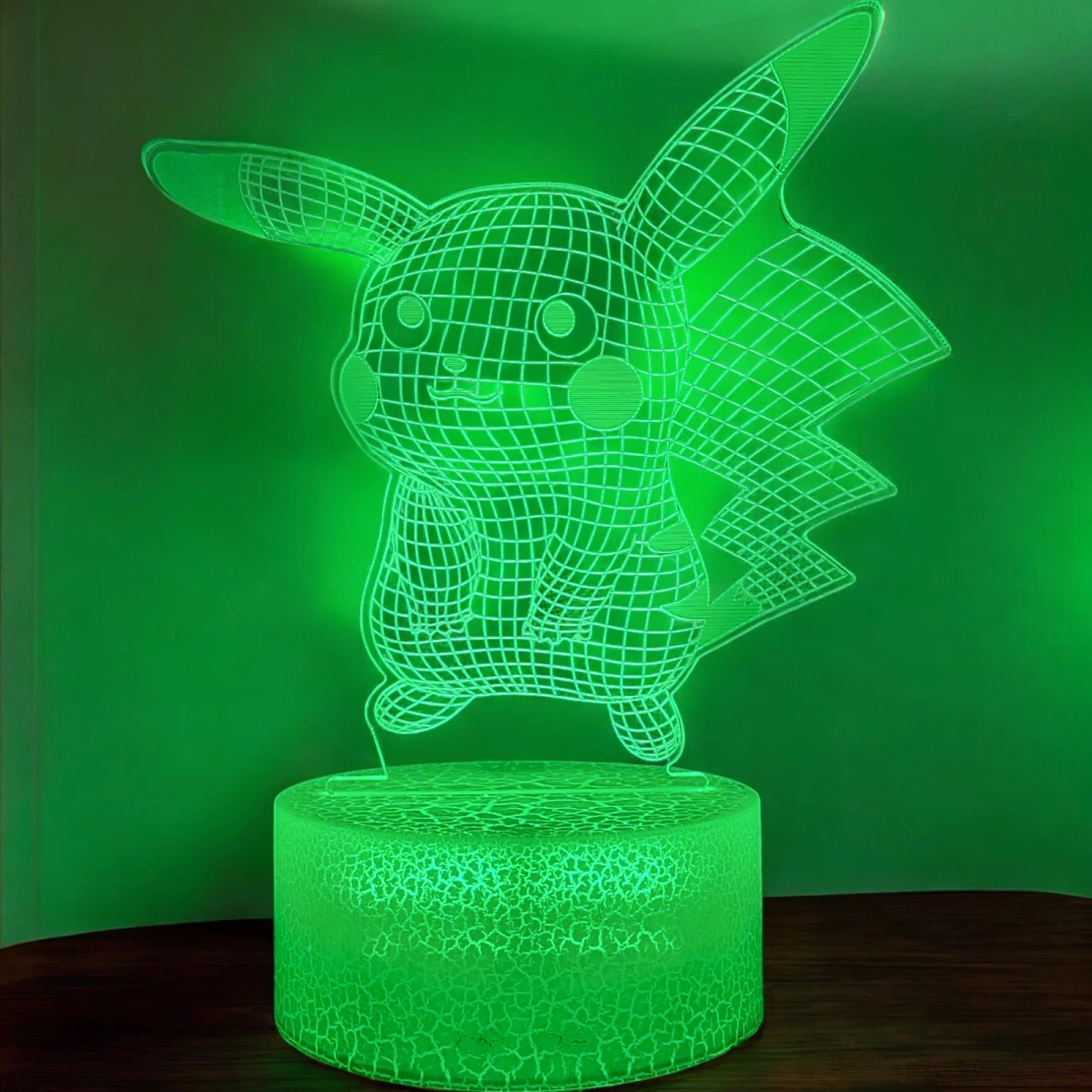 LAMPKA LED USB 3D PILOT PIKACHU KOLORY RGB DLA DZIECI NA PREZENT DO POKOJU