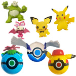 POKEMON ZESTAW 7w1 4 FIGURKI Z BAJKI PIKACHU FIGURKA POKEBALL KULA 3 SZT