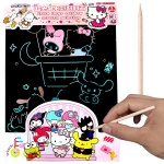 ZDRAPYWANKA TĘCZOWA KUROMI WYDRAPYWANKA DLA DZIECI RYSIK KREATYWNA ZABAWA