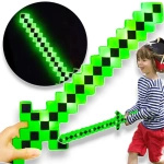 MINECRAFT Strój dla chłopca CREEPER / kostium na bal rozmiar M 120-130 cm + miecz